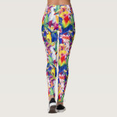 Aquarellparrosen 2 leggings (Rückseite)