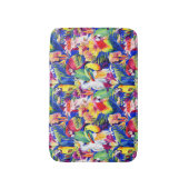 Aquarellparrosen Badematte (Vorderseite Vertikal)