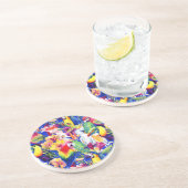 Aquarellparrosen Getränkeuntersetzer (Seite)