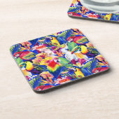 Aquarellparrosen Untersetzer (Linke Seite)