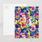 Aquarellpartikel 2 postkarte (Vorne/Hinten)