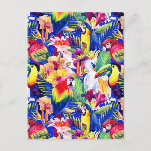 Aquarellpartikel 2 postkarte (Vorderseite)