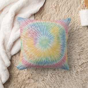 Aquarellpaste Rainbow Gefärbte Krawatte Kissen