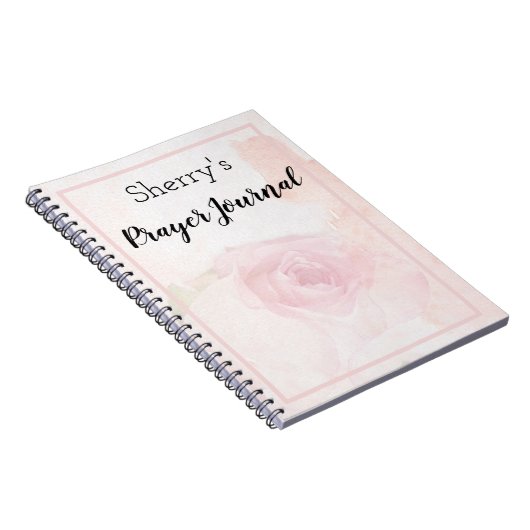 Aquarellpaste Rosa Rosengebet Journal Notizblock (Rechte Seite)