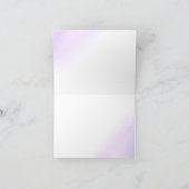 Aquarellpastel Lila Gold Bar Mitzvah Dankeskarte (Innenseite)