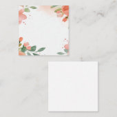 Aquarellpastellfarben Begleitkarte (Vorne/Hinten)