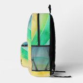 Aquarellpastellfarben Niedliches Monogramm Bedruckter Rucksack (Rechts)