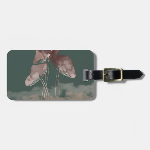 Aquarellpastellfarben Pilz Gepäckanhänger