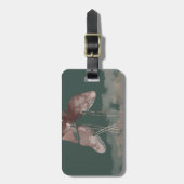 Aquarellpastellfarben Pilz Gepäckanhänger (Vorderseite vertikal)