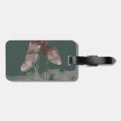 Aquarellpastellfarben Pilz Gepäckanhänger (Rückseite horizontal)