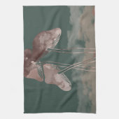 Aquarellpastellfarben Pilz Geschirrtuch (Vertikal)