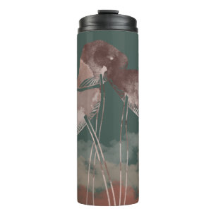 Aquarellpastellfarben Pilz Thermosbecher