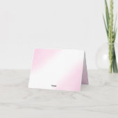 Aquarellpastellfarben Pink Gold Bar Mitzvah Dankeskarte (Rückseite)