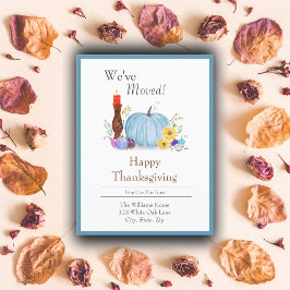 Aquarellpastellfarben Pumpkin Autumn Erntedank Zuh Ankündigungspostkarte