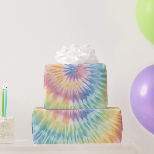 Aquarellpastellfarben Rainbow Gefärbte Krawatte Geschenkpapier (Partygeschenke)