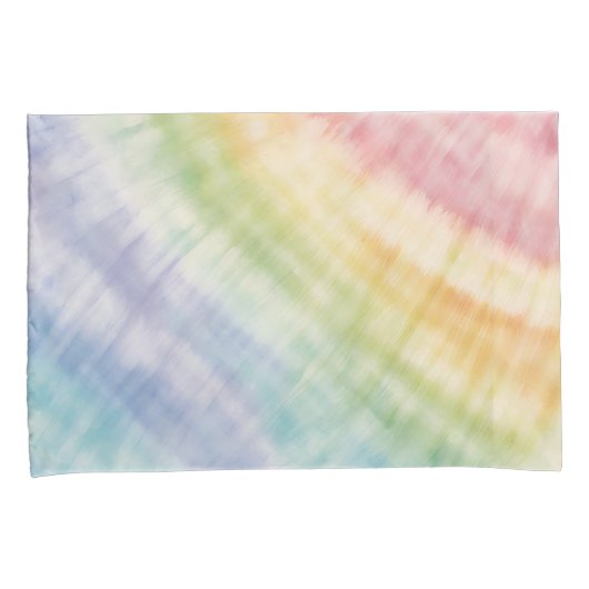 Aquarellpastellfarben Rainbow Gefärbte Krawatte Kissenbezug (Vorderseite-Rechts)