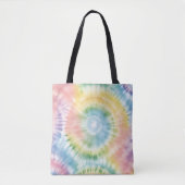 Aquarellpastellfarben Rainbow Gefärbte Krawatte Tasche (Vorderseite)