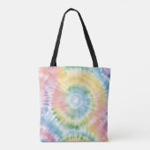Aquarellpastellfarben Rainbow Gefärbte Krawatte Tasche (Rückseite)