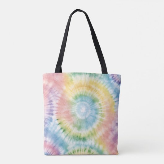 Aquarellpastellfarben Rainbow Gefärbte Krawatte Tasche (Rückseite)