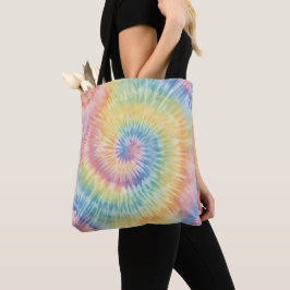 Aquarellpastellfarben Rainbow Gefärbte Krawatte Tasche