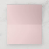 Aquarellpastellfarben Rosa und violette Blumen Platzkarte (Innenseite Aufgefaltet)