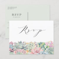 Aquarellpastellfarben Succulents Garland Wedding R