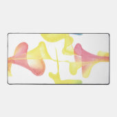 Aquarellpastellfarben Swirl Trumpet Schreibtisch M Schreibtischunterlage (Vorderseite)