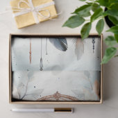 Aquarellpastellgrün Pfirsichblüte Träumer Seidenpapier (Geschenk)