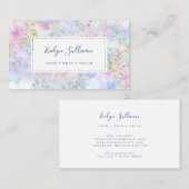 Aquarellpastellkarte Glitzer Visitenkarte (Vorne/Hinten)