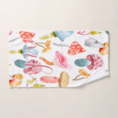Aquarellpastellräume Badhandtuch Set (Handtuch)