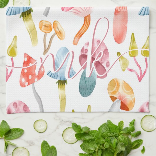 Aquarellpastellräume Geschirrtuch (Gefaltet)