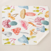 Aquarellpastellräume Sherpadecke (Vorderseite (Horizontal))