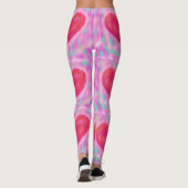 Aquarellpasten mit Herz Leggings (Rückseite)