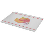 Aquarellpeach Schneidebrett (Ecke)