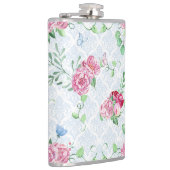 Aquarellpeere, Schmetterlingswasserfarbe Flachmann (Rechts)