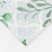 Aquarellpeere, Schmetterlingswasserfarbe Fleecedecke (Ecke)