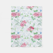 Aquarellpeere, Schmetterlingswasserfarbe Fleecedecke (Vorderseite)