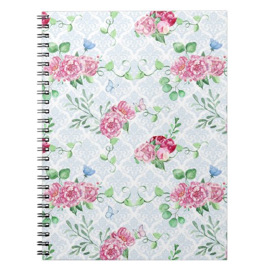 Aquarellpeere, Schmetterlingswasserfarbe Notizblock (Vorderseite)