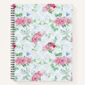 Aquarellpeere, Schmetterlingswasserfarbe Notizblock (Vorderseite)