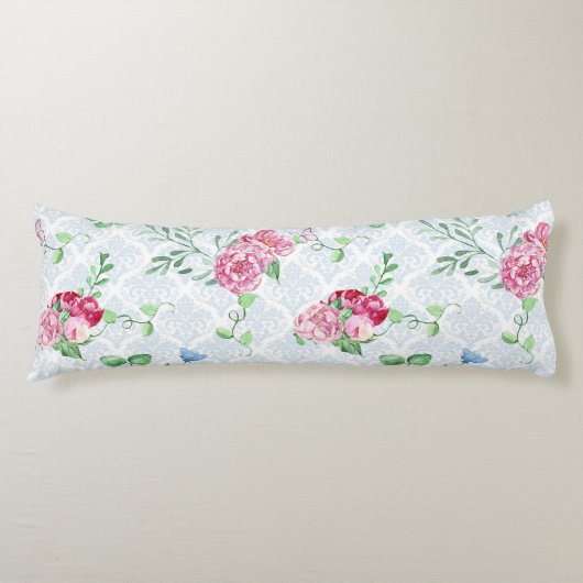 Aquarellpeere, Schmetterlingswasserfarbe Seitenschläferkissen (Vorderseite)