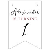 Aquarellpfannkuchen Geburtstag Wimpelkette (Zweite Fahne)