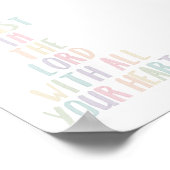 Aquarellpfeife Vertrauen Sie mit Ihrem Herrn auf Poster (Ecke)