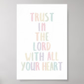 Aquarellpfeife Vertrauen Sie mit Ihrem Herrn auf Poster (Vorne)