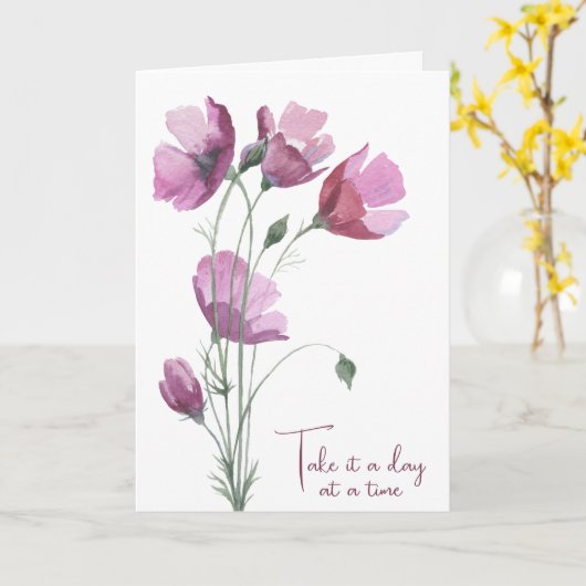 Aquarellpfeifen Karte (Gelbe Blume)