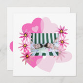 Aquarellpfeifen Rosa Herzen Foto Twins (Vorne/Hinten)