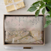 Aquarellpfeifen Shabby Parchment Decoupage Seidenpapier (Geschenk)