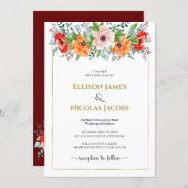 Aquarellpfeifen zum Hochzeitsfeiern Einladung