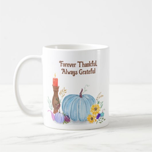 Aquarellpfeifer Pumpkin, Herbst Freundschaft Kaffeetasse (Links)