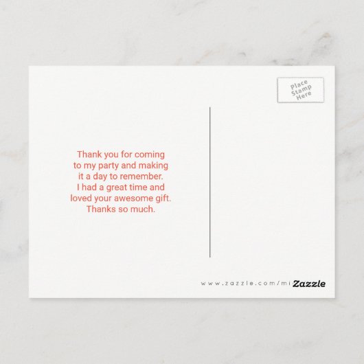 Aquarellpferd auf horizontalen Streifen Danke Postkarte (Rückseite)