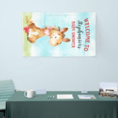 Aquarellpferd-Kinderdusche Banner (Messeveranstaltung)
